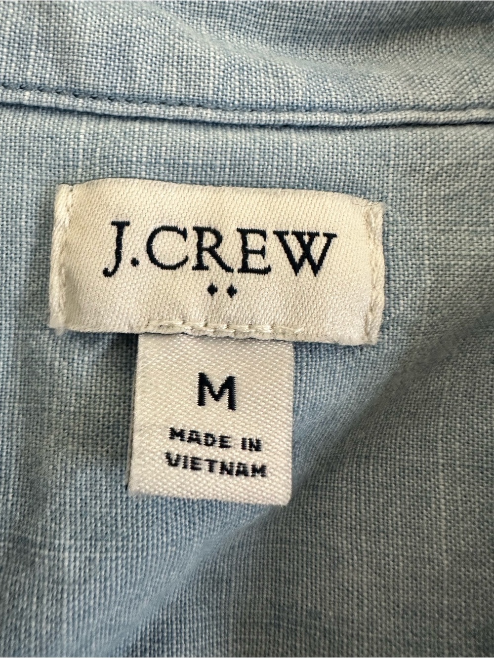 J.Crew Sleeveless Chambray Button Up Shirt In Signature Fit - Picture 4 of 11